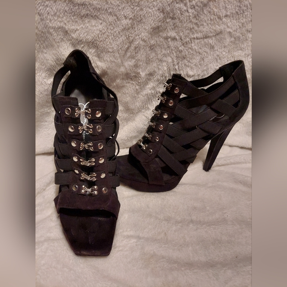 Jessica Simpson Satino Black Platform Heels size 9.5